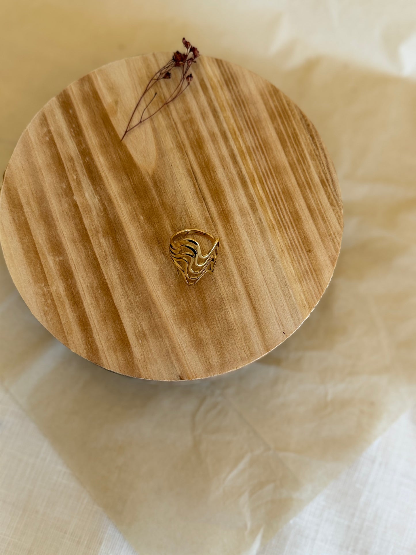 ANELLO ACCIAIO ONDA