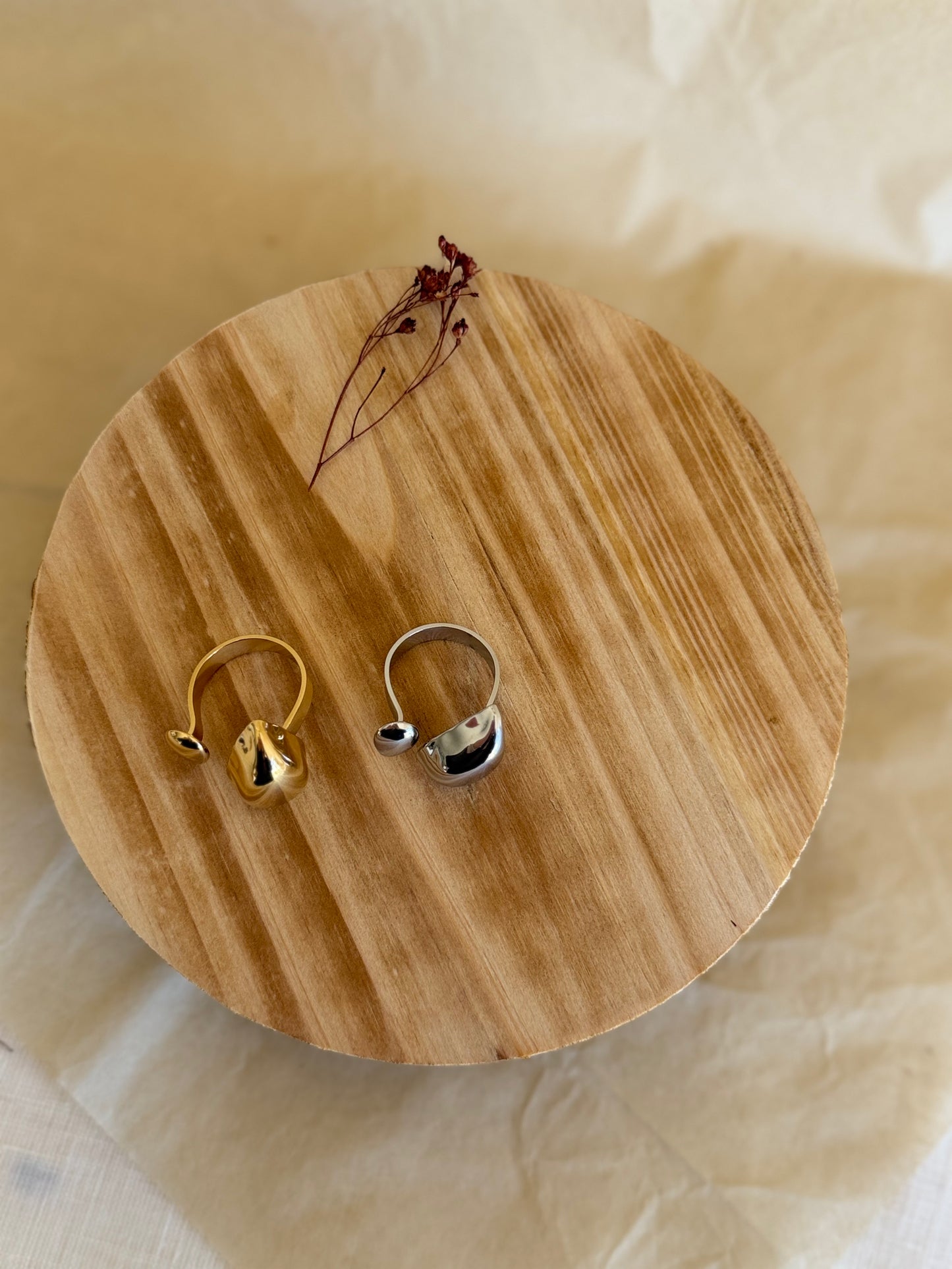 ANELLO ACCIAIO GOCCIA