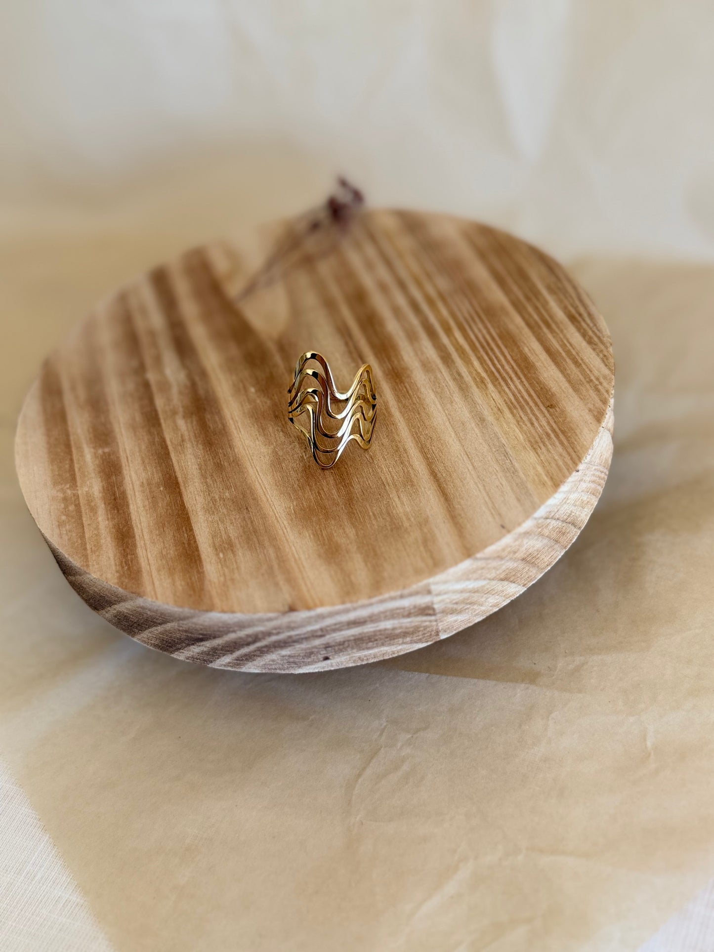 ANELLO ACCIAIO ONDA