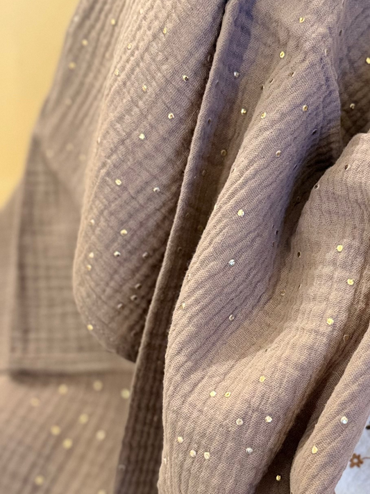 MUSSOLA MARRONE CON POIS