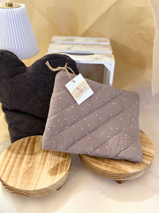 POCHETTE POIS - Chiusura con cerniera