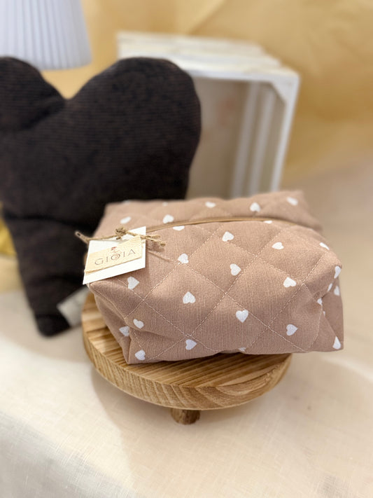 MINI TROUSSE A CUORI - Chiusura con cerniera