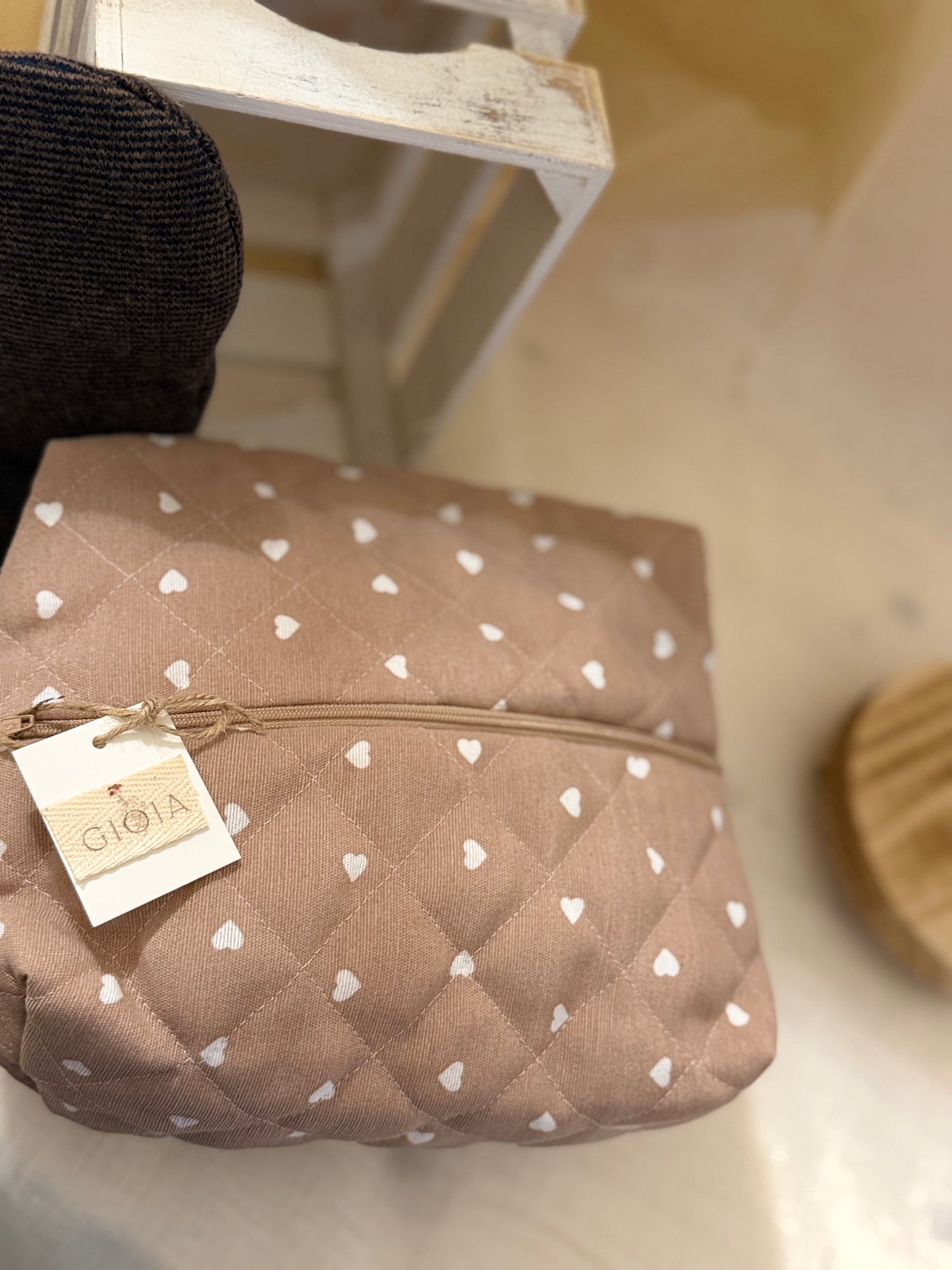 TROUSSE CON CUORI - Chiusura con cerniera